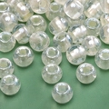 DIY crèmewitte glazen kralen met opaalglans voor handgemaakte sieraden en knutselen - Transparante glanzende stijlen (20 stijlen)