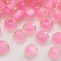 2-4mm Barbie pink faceted glass seed beads for DIY jewelry and bracelet making - Pink Faceted Bead (#25)