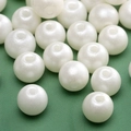 2-4mm μπεζ γυάλινες χάντρες για DIY κοσμήματα και αξεσουάρ αλυσίδας κινητού - Λευκό στρογγυλό στυλ (24 σχέδια) / 4mm (10g/πακέτο, περίπου 100 τεμάχια)