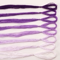 Zijden borduurgaren set met 8 paarse gradiëntkleuren voor DIY-handwerk en borduurwerk - Violet (FXT043) / 8 Gemengde Kleuren 20 Meter Per Kleur