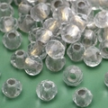 DIY jewelry making with transparent faceted glass beads for handmade bracelets - Faceted Round Bead (#30 Style)