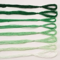8-kleuren zijden borduurgarenset in groentinten voor handgemaakte DIY-naaiaccessoires - Grasgroen (FXT043) / 8 Gemengde Kleuren 20 Meter Per Kleur