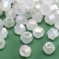 Gefacetteerde 2-4mm beige glazen kralen met AB-glans voor DIY sieraden maken - Witte iriserende stijl (31 stijlen)