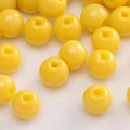 Polished vibrant yellow 2-4mm glass seed beads for DIY jewelry and necklace crafting - Yellow Glazed Glossy Beads (#32)