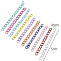 Colorful 4mm alloy heart spring ring set in ten vibrant painted finishes for DIY keychains - #30 Style Approximately 5cm Mixed Colors 30 Pieces/pack