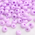 DIY 2-4mm lavendellila matte Glasperlen für handgefertigte Armbänder und Schmuck - Mattiertes Lavendellila