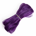 Ruban d'organza transparent violet foncé pour le bricolage et les cheveux - 18m/Rouleau / Violet foncé