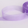 Lila durchsichtiges Chiffonband mit Netzstruktur für DIY Haarschmuck und Basteln - 20mm / Hellviolett