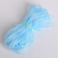 Faisceau de ruban d'organza transparent bleu clair 1cm pour le bricolage et accessoires - 18m/Rouleau / Bleu clair