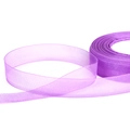 Lavendelpaars semitransparant chiffon lint op rol voor DIY-knutselen en geschenken - Paars