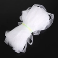 Ruban organza transparent blanc 1cm pour loisirs créatifs et accessoires cheveux - 18m/Rouleau / Blanc