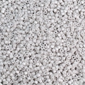 Crèmewitte cilindrische glaskralen met parelglans voor DIY sieraden maken - Lichtgrijs