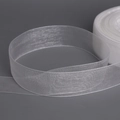 Witte semi-transparante chiffon organza lintrol voor doe-het-zelf handwerk en cadeauverpakking - Wit