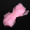 Rouleau de ruban en organza rose pour accessoires cheveux DIY et cadeaux élégants - 18m/Rouleau / Rose