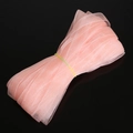 Ruban d'organza rose pêche 1cm pour loisirs créatifs et accessoires cheveux - 18m/Rouleau / Champagne