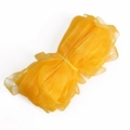 Faisceau de ruban en mousseline organza orange jaune de 1 cm pour le bricolage et les cadeaux - 18m/Rouleau / Orange