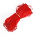 Ruban d'organza rouge de 1cm pour le bricolage DIY et l'emballage de cadeaux créatifs - 18m/Rouleau / Rouge