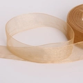 Champagnegouden chiffon lintrol voor doe-het-zelf haaraccessoires en crafts - Lichtkoffie