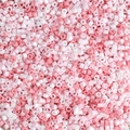 Roze en wit gemengde cilindrische glazen kralen voor DIY handgemaakte sieraden - Roze Serie