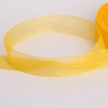 Helgeel transparant chiffon lint op rol voor DIY knutselen haaraccessoires 50 yards - Oranje