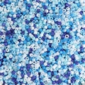 Mix van blauw-witte cilindrische glaskralen voor DIY-sieraden en kralen armbanden - Blauwe Serie