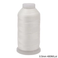 0.5mm white nylon thread 480M spool for handmade DIY weaving and tassels - 6 Ply White approx 480m/Roll