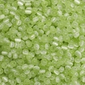 Pale green cat eye glass beads with translucent round shape for DIY jewelry making - Green Bud