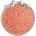 Perles de rocaille orange translucide de 4mm pour bijoux DIY sur un plateau argenté - 4mm (Ouverture Environ 1mm) / 10g/Paquet(env. 160 pièces) / Rouge Orangé(DJ5)