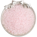 Perles de rocaille roses translucides 4mm pour bijoux DIY sur un plateau argenté - 4mm (Ouverture Environ 1mm) / 10g/Paquet(env. 160 pièces) / Rose Clair(DJ6)