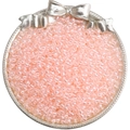 Perles de rocaille 4mm rose clair transparentes pour création de bijoux DIY - 4mm (Ouverture Environ 1mm) / 10g/Paquet(env. 160 pièces) / Rose Pâle(DJ7)