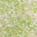 Polished cat-eye glass beads in mint green and white with pre-drilled holes for DIY jewelry - Pale Green Mix