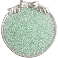 Perles de rocaille vert pâle 4mm pour bijoux DIY dans un plateau décoratif argenté - 4mm (Ouverture Environ 1mm) / 10g/Paquet(env. 160 pièces) / Vert Clair(DJ10)