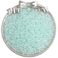Perles de rocaille 4mm vert menthe pour bijoux DIY dans un plateau argenté - 4mm (Ouverture Environ 1mm) / 10g/Paquet(env. 160 pièces) / Bleu Clair(DJ13)