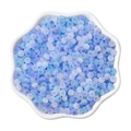 Light blue and purple 4mm glass cat eye beads in a white bowl for DIY jewelry making - 4mm (450g/Pack, Approx. 6700 Pcs) / Deep Sea Blue