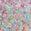 Mix of colorful round cat eye glass beads for DIY jewelry and phone chain making - Random Mixed Colors