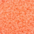 Perline di precisione arancioni opache per gioielli fai da te e progetti fatti a mano - 3mm / arancio-rosso