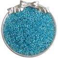 Perles de rocaille bleues transparentes 4mm pour bijoux DIY dans un plateau argenté - 4mm (Ouverture Environ 1mm) / 10g/Paquet(env. 160 pièces) / Indigo(DJ17)