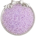 Perles de rocaille en verre lavande 4mm avec éclat AB dans un plateau décoratif DIY - 4mm (Ouverture Environ 1mm) / 10g/Paquet(env. 160 pièces) / Violet Clair(DJ18)