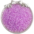 Perles en verre violettes 4mm pour bijoux DIY dans un plateau argenté décoratif - 4mm (Ouverture Environ 1mm) / 10g/Paquet(env. 160 pièces) / Violet Rougeâtre(DJ19)