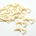 Nœud en satin crème pour accessoires de cheveux faits main et décorations DIY - 25 Pièces/Paquet (4x2,5 cm) / Beige
