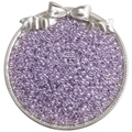 Perles de rocaille en verre lavande 4mm pour bijoux DIY dans un plateau argenté - 4mm (Ouverture Environ 1mm) / 10g/Paquet(env. 160 pièces) / Violet Bourgeon(DJ20)