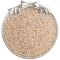 Perles de rocaille crème 4mm pour bijoux DIY dans un plateau argenté à nœud - 4mm (Ouverture Environ 1mm) / 10g/Paquet(env. 160 pièces) / Champagne(DJ21)