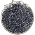 Perles de rocaille 4mm gris foncé métallisé pour bijoux DIY dans un plateau argent - 4mm (Ouverture Environ 1mm) / 10g/Paquet(env. 160 pièces) / Noir(DJ25)