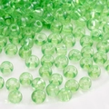 Translucent jade-green glass beads for DIY jewelry making with smooth glossy finish - Style #09