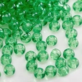 Translucent emerald green glass seed beads for DIY handmade bracelets and jewelry making - Style #10