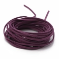 Paars imitatiesuède koord 3mm voor DIY sieraden maken en dromenvangers vlechten projecten - 3mm (Werkelijk 2.5-2.6mm) / Ongeveer 90m/Rol / Donkerpaars