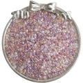 Mélange de perles 4mm roses et mauves sur plateau argenté pour bijoux DIY - 4mm (Ouverture Environ 1mm) / 10g/Paquet(env. 160 pièces) / Série DJ Champagne