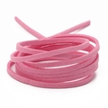 Spule aus 3mm hellrosa Wildlederimitat-Kordel für DIY-Schmuck und Bastelarbeiten - 3mm (Tatsächlich 2.5-2.6mm) / Ca. 90m/Rolle / Knallpink