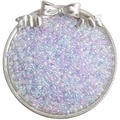 Perles de verre irisées 4mm violettes et bleues pour la création de bijoux DIY et broderie - 4mm (Ouverture Environ 1mm) / 10g/Paquet(env. 160 pièces) / Série DJ Violet-Bleu