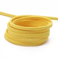 3mm leuchtend gelbes Wildlederimitat-Band für DIY-Schmuck und Traumfänger-Bastelarbeiten - 3mm (Tatsächlich 2.5-2.6mm) / Ca. 90m/Rolle / Hell Ingwer